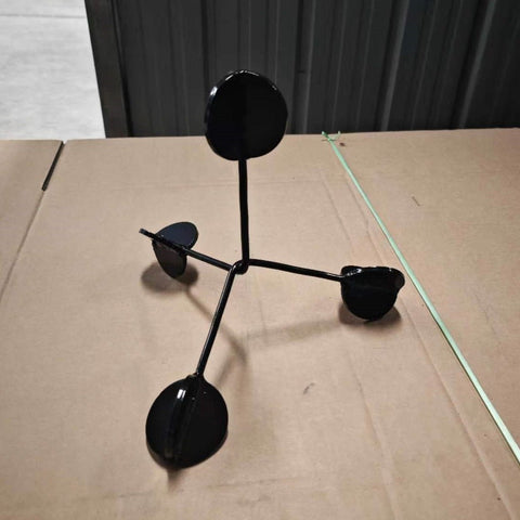 Reactive steel shooting target setup on floor
Durable metal target for pistol and rifle practice
Steel target with dual reactive plates for precision shooting
Heavy-duty gun target for indoor or outdoor range
Shooting range steel target with audible hit feedback