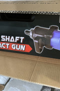 Stubby 1 inch air impact gun in blue with handle and sockets
Compact impact gun for truck and shop use
Pneumatic air impact wrench with twin hammer mechanism
Side handle stubby air tool with socket set