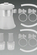 Swimming pool filter pump kit with filter cartridge

Easy-installation pool filtration system with hoses

Pool pump and filter combo for clean water

White filter pump for above-ground pools

Complete pool filtration pump kit with accessories