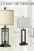Farmhouse-style bronze table lamp with USB A and C ports

Set of 2 bedside lamps with charging ports and linen shade

Rustic USB table lamp for bedroom or living room

USB-C end table lamp with pull chain and soft lighting

