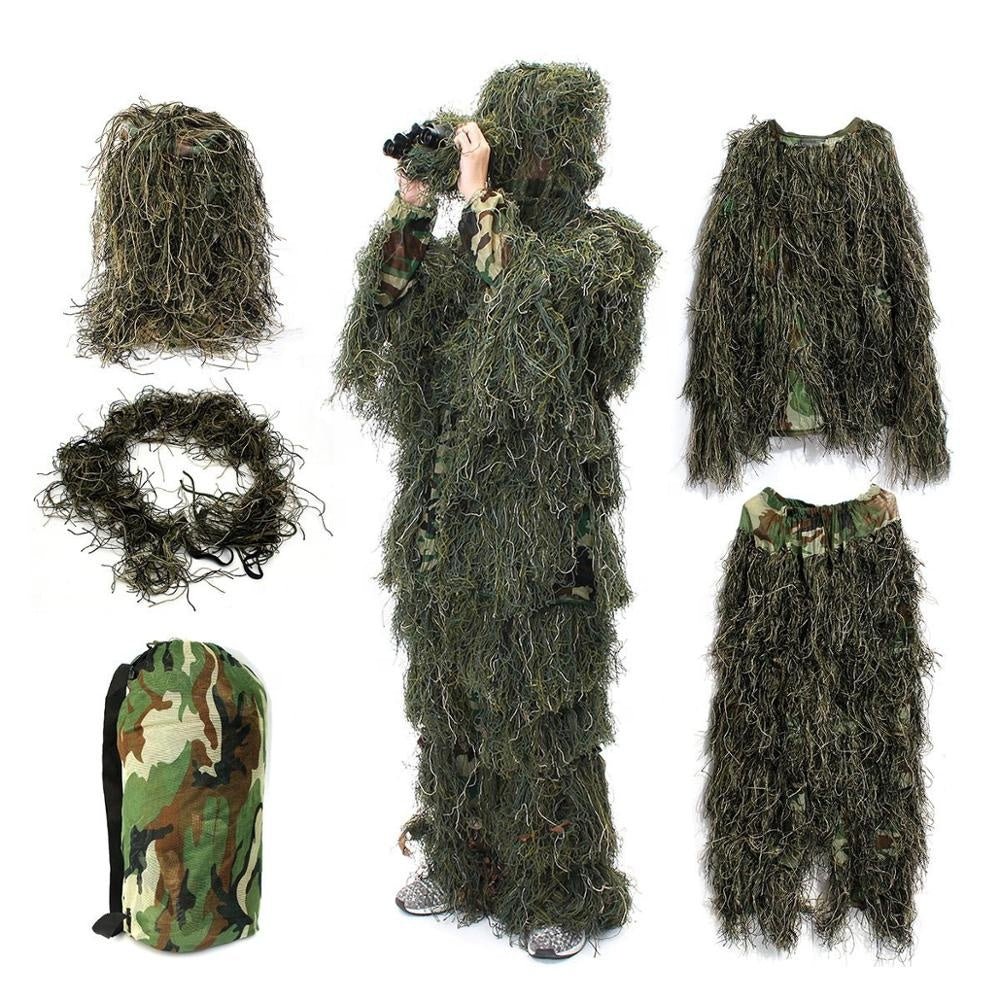 New Tactical 3D Camouflage Ghillie Suit for Hunting, Paintball, Wildlife Photography | SKU: GS004 - with | Sold by Uncle Wiener's Wholesale