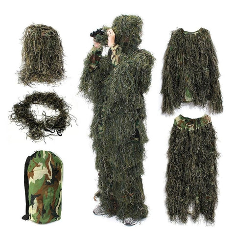 New Tactical 3D Camouflage Ghillie Suit for Hunting, Paintball, Wildlife Photography | SKU: GS004 - with | Sold by Uncle Wiener's Wholesale