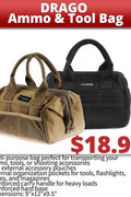 New Tactical Ammo & Tool Bag – Heavy - Duty Military Utility Range Bag for Shooting, Hunting & Gear Storage 721616T - with Black | Sold by Uncle Wiener's Wholesale