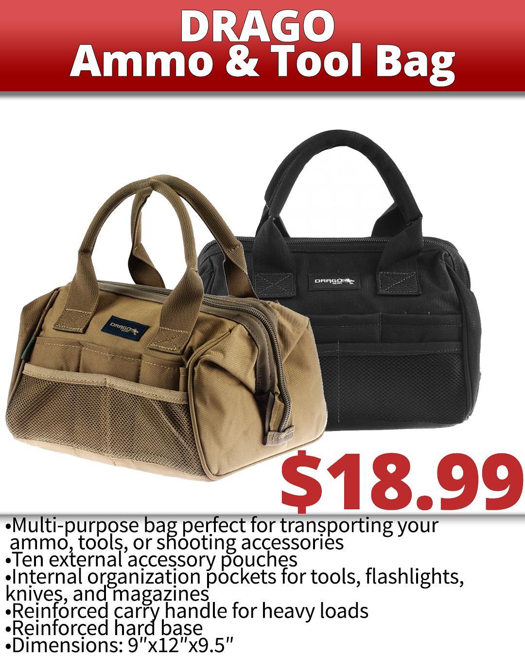 New Tactical Ammo & Tool Bag – Heavy - Duty Military Utility Range Bag for Shooting, Hunting & Gear Storage 721616T - with Black | Sold by Uncle Wiener's Wholesale