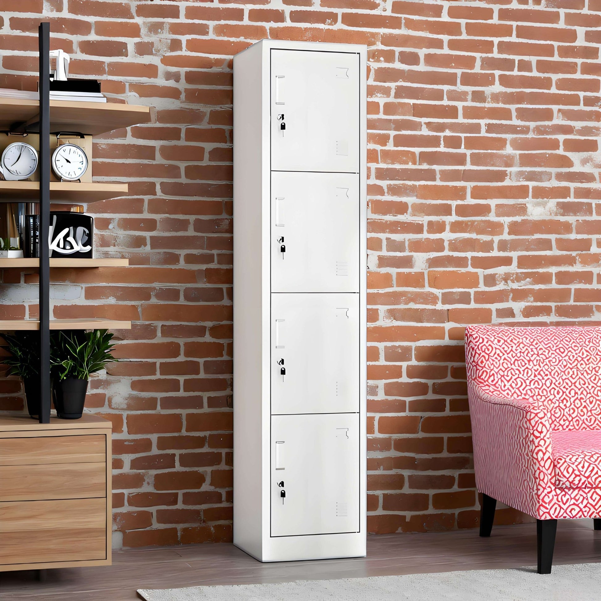 New Tall Steel Locker Cabinet 15″ × 17.7″ × 70.9″ Gray Metal Storage Unit YCDM04 - with | Sold by Uncle Wiener's Wholesale