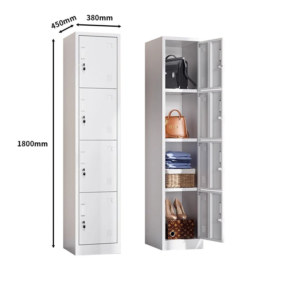 New Tall Steel Locker Cabinet 15″ × 17.7″ × 70.9″ Gray Metal Storage Unit YCDM04 - with | Sold by Uncle Wiener's Wholesale