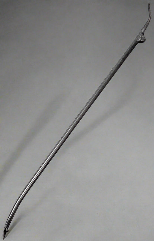 37-inch tire demount spoon bar with rim grip tip – heavy duty steel
Heavy-duty truck tire spoon tool – full length view