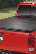 Tonneau cover folded on Ford F-250 bed
Tri-fold soft tonneau cover fully closed
Tonneau cover side view showing vinyl texture
Ford truck with tonneau cover installed – 8 ft bed
Tonneau cover folded up for easy bed access