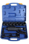 Torque multiplier wrench with carry case

1-inch drive socket tool with 7 sockets

Heavy-duty manual torque multiplier for truck wheels

Gearbox torque wrench with extension bar

Full tool kit for truck lug nut removal