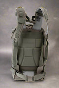 Tracker Tactical Backpack in OD Green – military style with compartments
Side view of tactical backpack with breathable straps and buckles
Tactical backpack opened to show internal pockets and zippers
Outdoor survival backpack with molle system and storage pockets