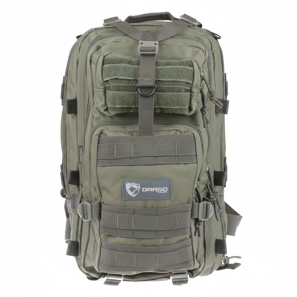 New Tracker Tactical Backpack – Military Style, Molle Compatible, Outdoor Hiking Bag - with OD GREEN | Sold by Uncle Wiener's Wholesale