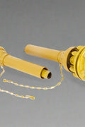 Yellow Series 4 PTO shaft with 6-spline ends and safety cover – isolated view
Diagram showing PTO shaft specs and torque performance
PTO shaft installed on orange tractor with mower attachment
Detailed view of 6-spline and round-end connectors on PTO shaft