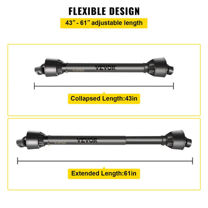 NEW TRACTOR PTO DRIVE SHAFT SERIES 4 - Tractor Attachment with 39" - 55" | Sold by Uncle Wiener's Wholesale