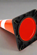 Orange 18 inch traffic cone with reflective ring
Base view of stackable PVC road safety cone
Set of traffic cones lined up on construction site
High-visibility reflective safety cone (28 inch)
Side view of TTC218 and TTC228 traffic cones