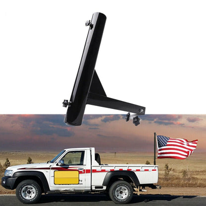 Trailer Hitch Mounted Flagpole Holder for Trucks – Universal 2-Inch Receiver with Mounting Kit