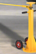 Trailer Stabilizing Jack Stand – 100,000 lb Capacity Yellow with Wheels
TSJ005 Jack Stand – Height Adjustable with Ratchet Handle
Heavy-Duty Jack Stand for Trailers – Side View Extended
Commercial Trailer Jack – Folded View with Wheel Base