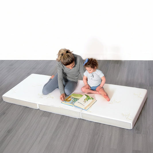NEW Tri - Folding Bamboo Mattress & Washable Cover: - with Twin XL | Sold by Uncle Wiener's Wholesale