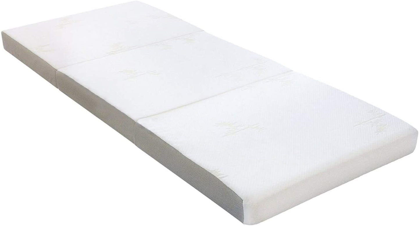 NEW Tri - Folding Bamboo Mattress & Washable Cover: - with Twin XL | Sold by Uncle Wiener's Wholesale