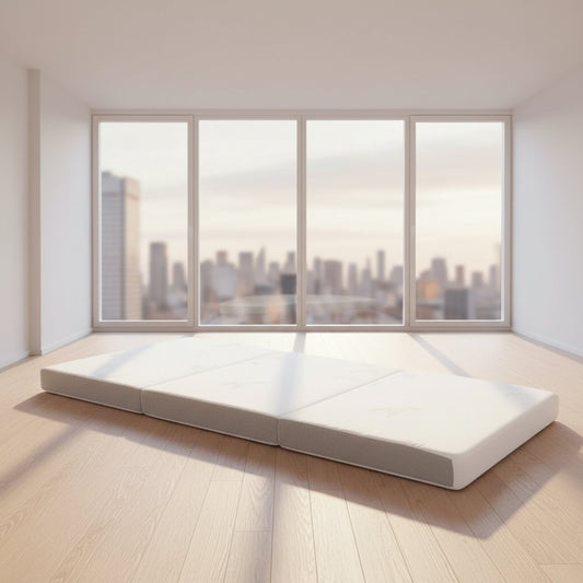 NEW Tri - Folding Bamboo Mattress & Washable Cover: - with Twin XL | Sold by Uncle Wiener's Wholesale