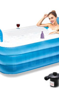 New Twin Inflatable Bath Tub Spa with Pump – Portable Relaxation & Hydrotherapy 332021 - with | Sold by Uncle Wiener's Wholesale