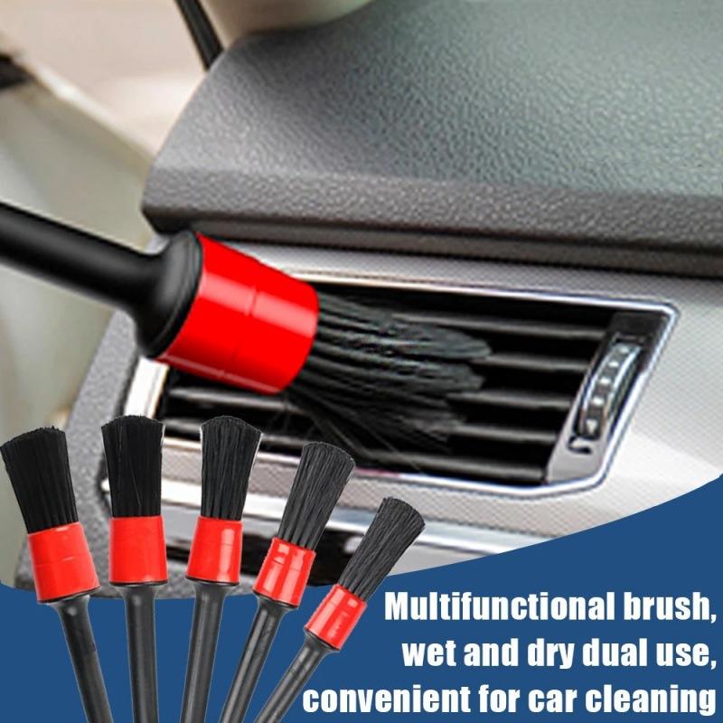 New Ultra Flexible Car Detailing Brush Set 5 PCS Car Care Cleaning Tools 5PCDB - with | Sold by Uncle Wiener's Wholesale