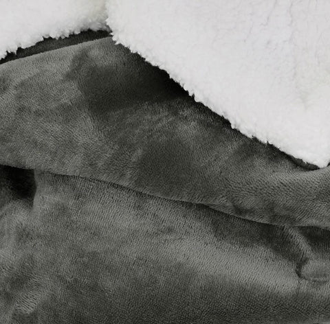 New Ultra Soft Micro Mink Sherpa Throw Blanket – Reversible, Warm & Cozy Fleece Throw for Couch or Bed 920CW - with 90X90 QUEEN SIZE BLUE & WHITE 921BW | Sold by Uncle Wiener's Wholesale