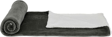 New Ultra Soft Micro Mink Sherpa Throw Blanket – Reversible, Warm & Cozy Fleece Throw for Couch or Bed 920CW - with 90X90 QUEEN SIZE BLUE & WHITE 921BW | Sold by Uncle Wiener's Wholesale