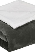 New Ultra Soft Micro Mink Sherpa Throw Blanket – Reversible, Warm & Cozy Fleece Throw for Couch or Bed 920CW - with 90X90 QUEEN SIZE BLUE & WHITE 921BW | Sold by Uncle Wiener's Wholesale