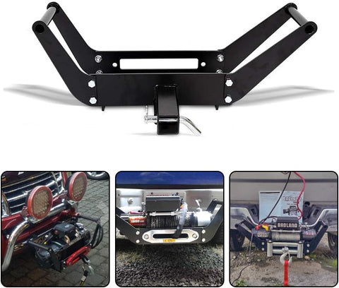 New Universal Folding Winch Mount Cradle – 2" Receiver, 8000 - 13000lb Capacity – Heavy - Duty Steel Frame S1014 - with | Sold by Uncle Wiener's Wholesale