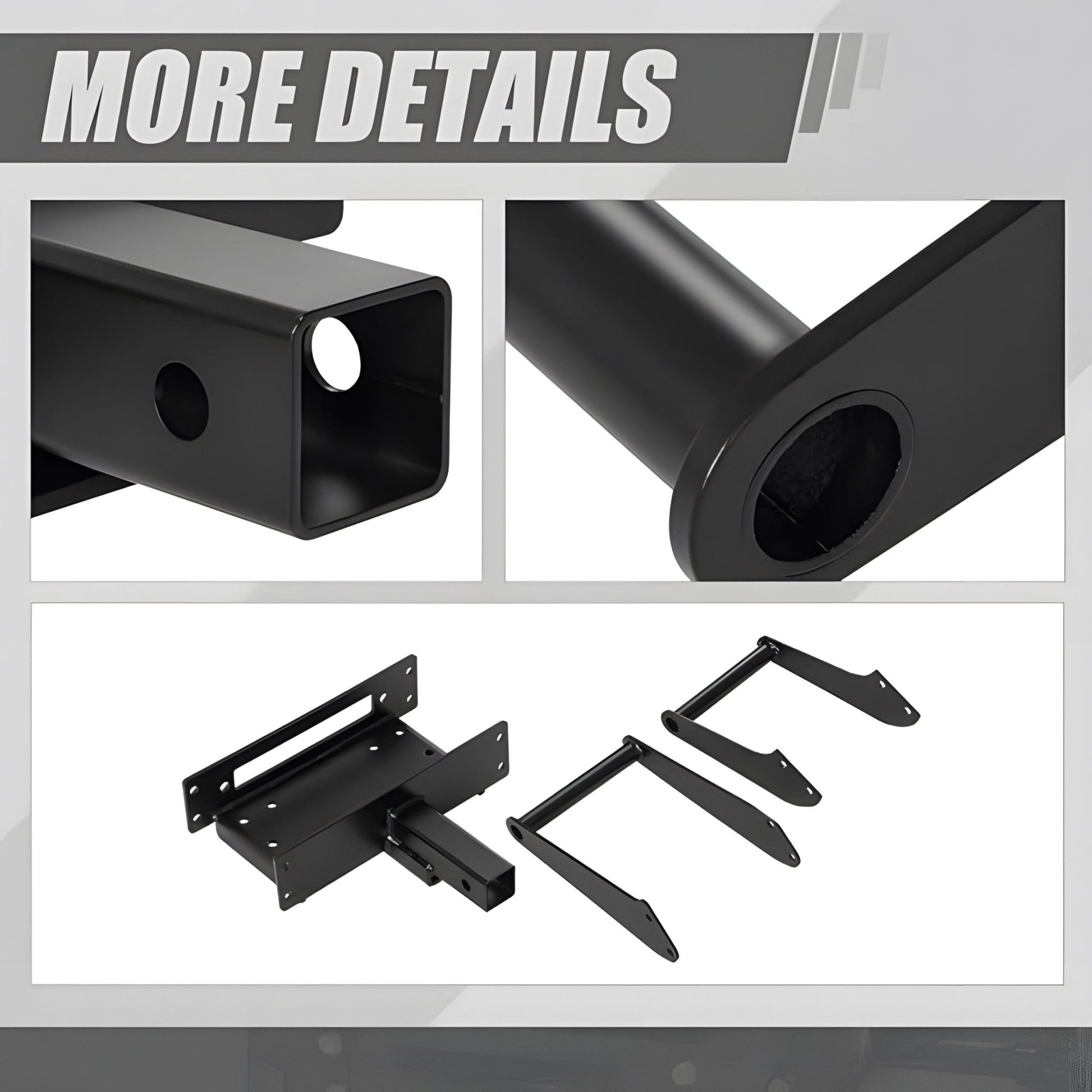 New Universal Folding Winch Mount Cradle – 2" Receiver, 8000 - 13000lb Capacity – Heavy - Duty Steel Frame S1014 - with | Sold by Uncle Wiener's Wholesale