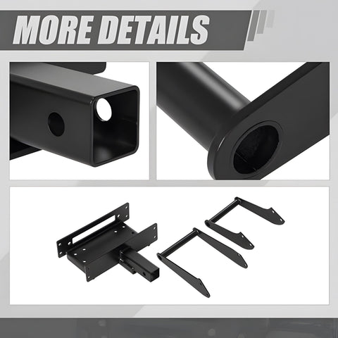 New Universal Folding Winch Mount Cradle – 2" Receiver, 8000 - 13000lb Capacity – Heavy - Duty Steel Frame S1014 - with | Sold by Uncle Wiener's Wholesale