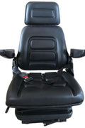 New Universal Forklift & Excavator Seat 1YS29 – Adjustable, Durable PU Leather with Shock Absorber & Seat Belt - with | Sold by Uncle Wiener's Wholesale