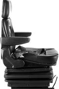New Universal Forklift & Excavator Seat 1YS29 – Adjustable, Durable PU Leather with Shock Absorber & Seat Belt - with | Sold by Uncle Wiener's Wholesale