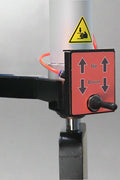Universal helper arm for tire changer machines – TCHP21
Mountable tire changer arm with roller and guide
Professional tire changer helper arm installed on machine
TCHP21 accessory arm for semi-automatic tire changers