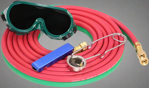 Complete Victor Type Welding & Cutting Torch Kit with Red Hose

Welding Torch Regulators and Accessories – UW1502

Full Acetylene & Oxygen Torch Set with Tips and Goggles