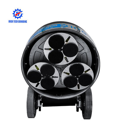 HTG-550 floor grinder front angle

Planetary concrete grinder industrial use

HTG grinder with dust shroud and handles

Concrete floor polishing machine

Three-head floor surface grinder HTG-550