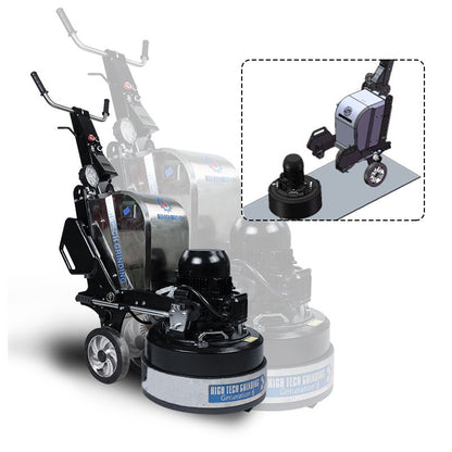 HTG-550 floor grinder front angle

Planetary concrete grinder industrial use

HTG grinder with dust shroud and handles

Concrete floor polishing machine

Three-head floor surface grinder HTG-550