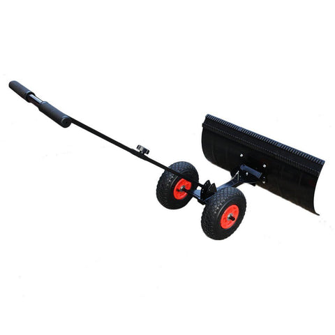 NEW Walk Behind Snow Plow Shovel w/ Adjustable Blade & Inflated Tires 55746 - with | Sold by Uncle Wiener's Wholesale
