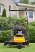 163cc Walk-Behind Wheeled String Trimmer – Heavy-Duty Gas Grass & Weed Cutter with 22-Inch Cutting Path
