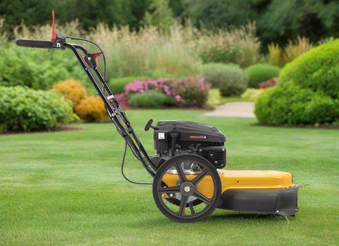 163cc Walk-Behind Wheeled String Trimmer – Heavy-Duty Gas Grass & Weed Cutter with 22-Inch Cutting Path