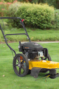 163cc Walk-Behind Wheeled String Trimmer – Heavy-Duty Gas Grass & Weed Cutter with 22-Inch Cutting Path