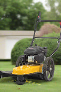 163cc Walk-Behind Wheeled String Trimmer – Heavy-Duty Gas Grass & Weed Cutter with 22-Inch Cutting Path