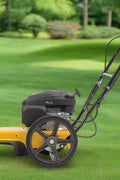 163cc Walk-Behind Wheeled String Trimmer – Heavy-Duty Gas Grass & Weed Cutter with 22-Inch Cutting Path