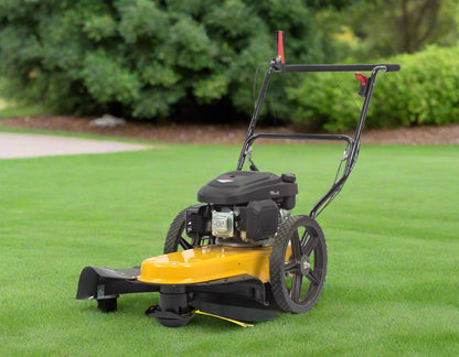 163cc Walk-Behind Wheeled String Trimmer – Heavy-Duty Gas Grass & Weed Cutter with 22-Inch Cutting Path