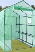 Walk-in roll-up greenhouse with zippered front door
Outdoor greenhouse with wired shelves and green PE cover
Garden greenhouse for patio and balcony setups
Roll-up front entry greenhouse shown outdoors
Compact greenhouse model GC3232 with sturdy shelves
Indoor/outdoor mini greenhouse with UV-resistant cover