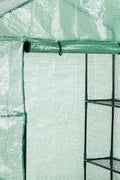 Walk-in roll-up greenhouse with zippered front door
Outdoor greenhouse with wired shelves and green PE cover
Garden greenhouse for patio and balcony setups
Roll-up front entry greenhouse shown outdoors
Compact greenhouse model GC3232 with sturdy shelves
Indoor/outdoor mini greenhouse with UV-resistant cover