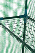 Walk-in roll-up greenhouse with zippered front door
Outdoor greenhouse with wired shelves and green PE cover
Garden greenhouse for patio and balcony setups
Roll-up front entry greenhouse shown outdoors
Compact greenhouse model GC3232 with sturdy shelves
Indoor/outdoor mini greenhouse with UV-resistant cover