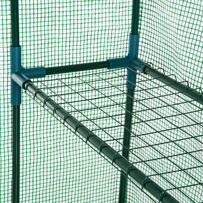 Walk-in roll-up greenhouse with zippered front door
Outdoor greenhouse with wired shelves and green PE cover
Garden greenhouse for patio and balcony setups
Roll-up front entry greenhouse shown outdoors
Compact greenhouse model GC3232 with sturdy shelves
Indoor/outdoor mini greenhouse with UV-resistant cover