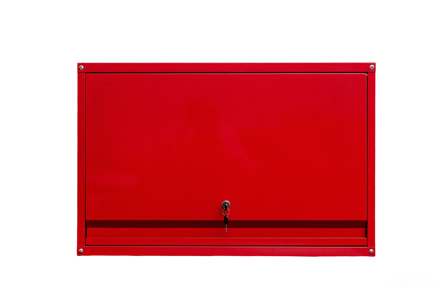 New Wall Mounted Flip Up Open Tool Box Cabinet – Heavy Duty Storage Organizer for Garage & Workshop 445471 - Hand Tools with Red | Sold by Uncle Wiener's Wholesale