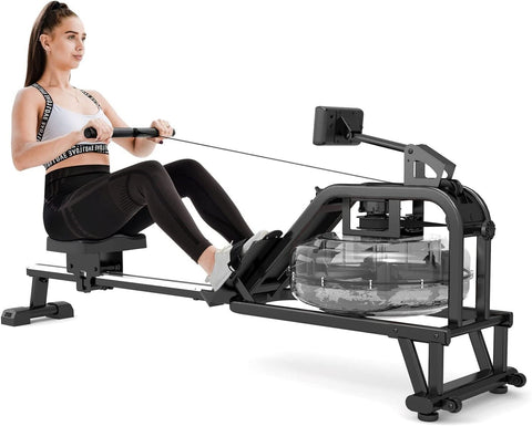 New Water Rowing Machine 46" with Aluminum Frame & LCD Monitor – 1120559 - with | Sold by Uncle Wiener's Wholesale